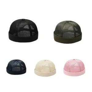 메쉬 비니 망사 와치캡 창없는 모자 챙없는