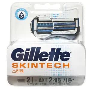 스킨텍 매뉴얼 면도날 2입 이중보호 윤활밴드