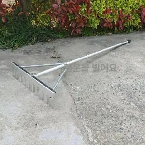 평탄화 스크래퍼 모래 경기장 알루미늄 갈퀴 다지기 정리 운동장 평사