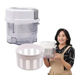 홍여진 하이로 빅스텐 골드 매직 짤순이 2.4L 대용량 야채 음식 탈수기