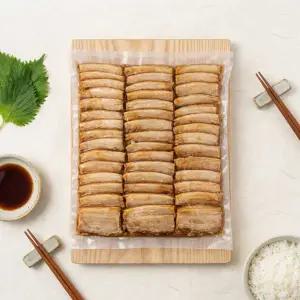 젠미 차슈 슬라이스 1KG (5mm)- 일본 정통 라멘 덮밥 자우담