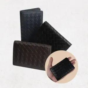 고급 천연 양가죽 인트레치아토 격자무늬 카드지갑 명함지갑 BP9164W