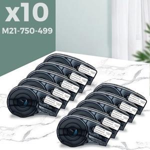 M21-750 499 교체용 나일론 라벨 테이프 브래디 M21 750 호환 플러스 프린터 19.1mm x 4.9m 1 ~ 10 개