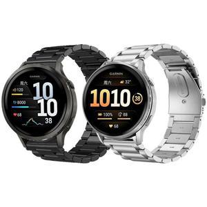 22mm 18mm 메탈 스트랩 가민 호환 포러너 255 165 570 970 965 265 손목밴드 베뉴 3s 4 2/비보액티브 5 3