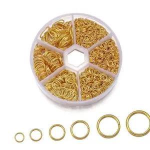 악세사리 부자재 핸드메이드 연결링 뜨개용 수공예 재료 공예용 열쇠고리 용연결링 뜨개질 귀걸이 보관함