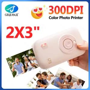 휴대용 컬러 포토 프린터 미니 포켓 300 인치 당 점 블루투스 DIY 공유 사진 그림 작업 홈 CP2100 기계 2x3