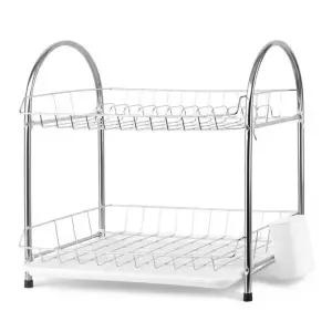 식기건조대 선반 싱크대 그릇 설거지통 주방 스텐 접시거치대 디온 용품 정리대 2단 물빠짐