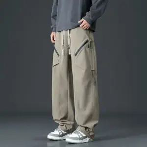 바지 남성 봄가을 바람막이 카고 스트레이트 일상 방수 빅사이즈 살찌고 아웃도어 SPO마켓3