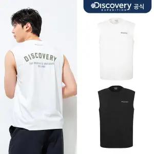 [디스커버리][25SS] [디스커버리] 프레시벤트 남성 백레터링 슬리브리스 2종 택1