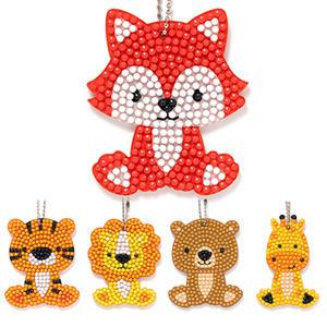 동물 양면 보석십자수 만들기 열쇠고리 키링 가방걸이