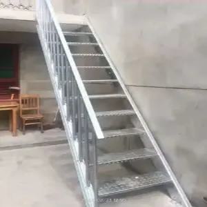 철계단 제작 철제 작업 옥탑방 간이 발판 다락 난간