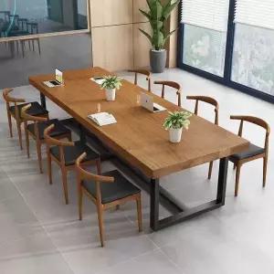 대형 책상 회의실 테이블 세미나 280x100x75 원목 2m 5cm 목판 3m(1) 사무용