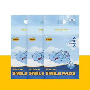 페스룸 스마일 패드 강아지 배변패드 고흡수 (대형 20매 X 3개입)