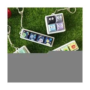 캐릭터 키캡키링 공룡 동물 꽃 청축 키보드 포인트키캡 가방고리 파우치고리