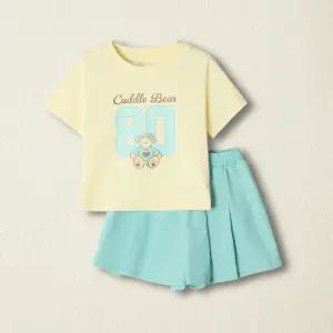 스파오키즈 여아 등원룩 스코츠 상하세트