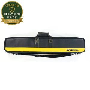 PU 가죽 4B8S 12홀 블랙 옐로우 컬러 프레데터 당구 큐 케이스 가방 휴대용 큐 스틱