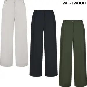 [대구백화점] [웨스트우드]여름 세미와이드핏  여성 원턱 팬츠(Q2 558)