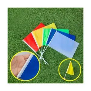 미니 깃발 사각 컬러 무지 손깃발 청기 백기 홍기 응원 도구 체육대회 운동회 동호회 여행