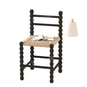 원목 라탄 길이 디피 편한 의자 블랙 식탁 디스플레이 인테리어 옷가게 체어