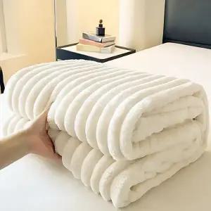 극세사 블랭킷 포근한 두꺼운 간절기 극세사 담요 사계절 겨울 침대 베이비 차량용 애견 이불 무릎