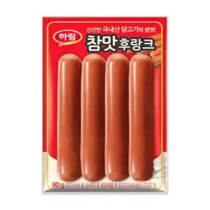 하림 참맛 후랑크 80g X 20개 간식 대용량 박스 업소용 마트용