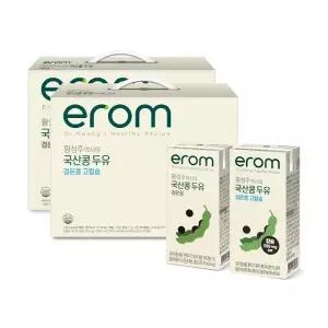 이롬두유 황성주박사의 국산콩두유 검은콩고칼슘두유 24팩 + 국산콩두유 검은콩두유 24팩 (총 48팩)