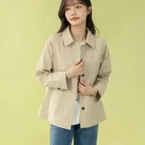 너스 바바리 하프 자켓 마담 미시 중년 여성 빅사이즈 40대 50대