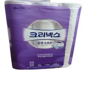 유한킴벌리 크리넥스 3겹 순수소프트 화장지 24롤 28m 1팩