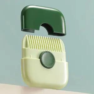 휴대용 셀프 커팅빗 브러쉬 뚜껑캡 헤어 앞머리 숱치기 손상모 제거 머리카락 양면 머리빗