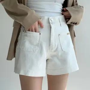 하이포켓반바지 봄 하우룩 밴딩 하이웨이스트 코튼 반바지