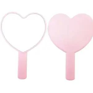 판촉거울 러블리하트손거울 핑크/하트손잡이거울/손거울 ST-393