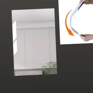 노 프레임 거울 시트지 붙이는 아크릴 어린이집 벽 부착 거울 인테리어 안전 현관 부착형 스티커 신발장