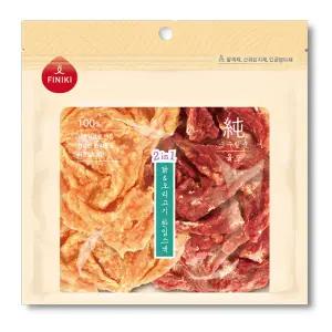 (유통기한 26년 9월 11일까지) 피니키 닭&오리고기 한입스낵 140g 강아지간식