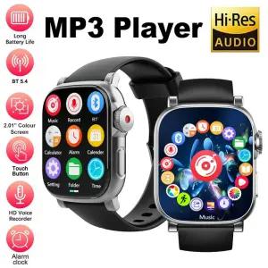 블루투스 54 MP3 플레이어 HIFI 음악 시계 20 터치스크린 손목 보이스 비디오 알람 전자 책