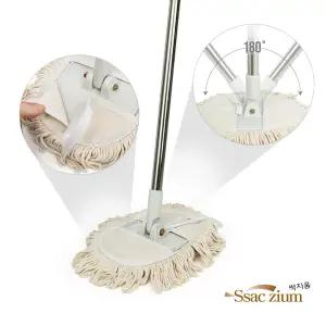 면 방걸레 세트 자루+걸레 밀대 걸레 청소 대걸레 청소용품 바닥청소