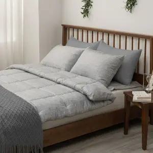 [NS홈쇼핑][르헤브] 브론 40수 순면 사계절 먼지없는 차렵 이불세트 베개 Q..[35816556]