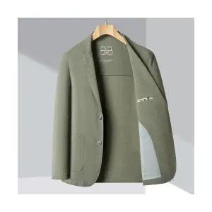 남자 봄 캐주얼 멋쟁이 정장 자켓 양복 칼라 중년 코트 얇은 원단 스포M1