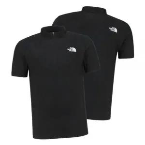 [매장판] 노스페이스 남성 반팔 집업 티셔츠 아이스데이 베이직 데일리 집티 블랙 NT7K