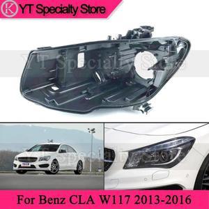 Kamshing 벤츠 CLA W117 2013-2016 프론트 헤드 라이트 베이스 커버 백 램프 하우스 쉘