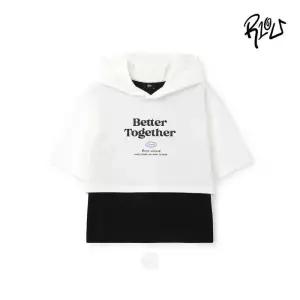 [레노마키즈]주니어 여아레이어드크롭후드티셔츠 초등학생 크롭후드티셔츠(2425T175)_