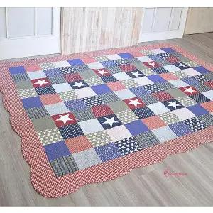 카페트 워싱 거실 매트 여름 퀼트 사이잘룩 러그 단모 면스프레드 겸용 면카페트jkl296