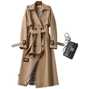 할인 WAMP 여성 빈티지 루즈핏 간절기 봄 가을 롱 트렌치코트 자켓 아우터 베이직 캐주얼 하객룩 빅사이즈빠른 배송