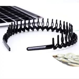 빗 검정 플라스틱 공부 세안 남자 여자 빗살 머리띠 블랙머리띠