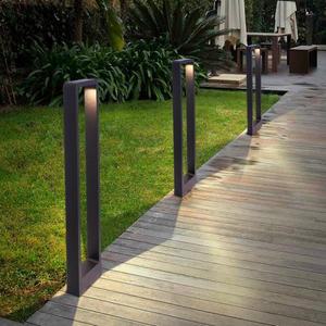LED 정원 조명 잔디 램프 IP65 방수 7W 현대 알루미늄 기둥 빛 야외 안뜰 빌라 풍경 볼라드