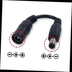 전원 어댑터 극성 변환 젠더 케이블 디지털 피아노 키보드 음향기기 연결 변환잭