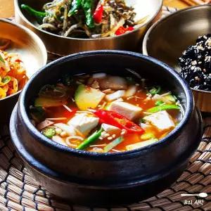 밀키트 B의식탁 두부 야채 집밥 된장찌개 2인분 냉이된장찌개 서치