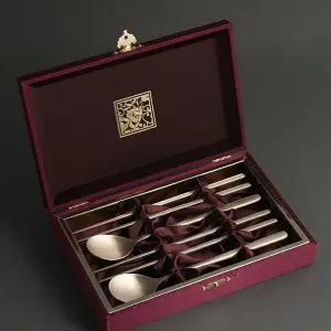 방자수저 국산 건강 방짜유기수저 2인용 수저선물 어르신선물 수저세트 방짜수저세트 서치