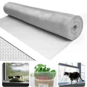 36인치 x 25피트 알루미늄 창문 스크린 메쉬 데크 현관 수영장 방충망 도어 부식 방지 청소하기 쉬운