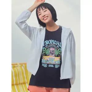 탑텐 여성 크링클 후드 비치 커버업_MBF2TC2702 456791