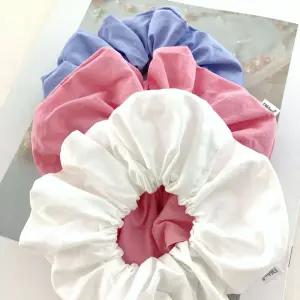 (쓰러담아) 코튼 스크런치 고무줄 곱창밴드 머리끈 스크런치 코튼스크런치